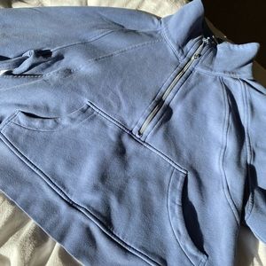 Lululemon Scuba Oversized Funnel-Neck Half Zip Blue